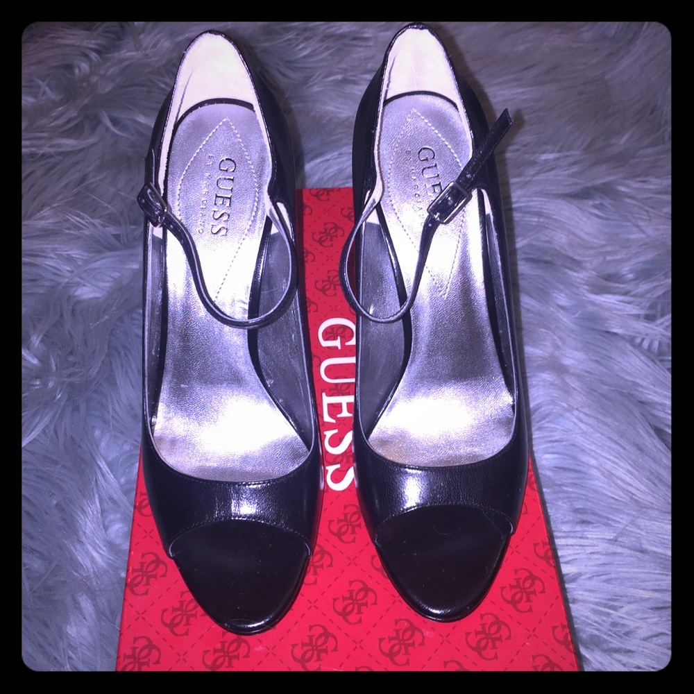 Brand New Guess Black Patty Heels